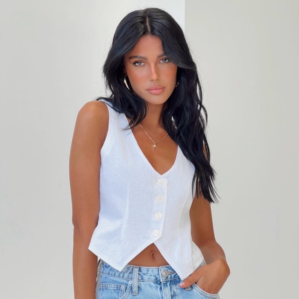 Princess Polly Linen Vest